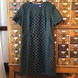NWOT Boden Wool Blend Polka Dot Dress